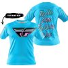 TOO OLD TO RIDE TOO SLOW TO DIE - CUSTOM NAME - FLY RACING - SKY BLUE - T-SHIRT