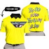 TOO OLD TO RIDE TOO SLOW TO DIE - CUSTOM NAME - FLY RACING - YELLOW - POLO SHIRT