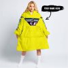 TOO OLD TO RIDE TOO SLOW TO DIE - CUSTOM NAME - FLY RACING - YELLOW - OODIE BLANKET HOODIE