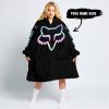 TOO OLD TO RIDE TOO SLOW TO DIE - CUSTOM NAME - FOX RACING - BLACK - OODIE BLANKET HOODIE