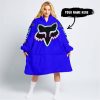 TOO OLD TO RIDE TOO SLOW TO DIE - CUSTOM NAME - FOX RACING - BLUE - OODIE BLANKET HOODIE