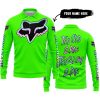 TOO OLD TO RIDE TOO SLOW TO DIE - CUSTOM NAME - FOX RACING - GREEN - LONG SLEEVE POLO SHIRT