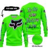 TOO OLD TO RIDE TOO SLOW TO DIE - CUSTOM NAME - FOX RACING - GREEN - SWEATER UGLY