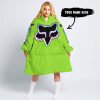 TOO OLD TO RIDE TOO SLOW TO DIE - CUSTOM NAME - FOX RACING - GREEN 1 - OODIE BLANKET HOODIE