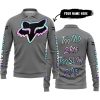 TOO OLD TO RIDE TOO SLOW TO DIE - CUSTOM NAME - FOX RACING - GREY - LONG SLEEVE POLO SHIRT