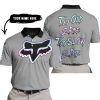 TOO OLD TO RIDE TOO SLOW TO DIE - CUSTOM NAME - FOX RACING - GREY - POLO SHIRT