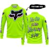 TOO OLD TO RIDE TOO SLOW TO DIE - CUSTOM NAME - FOX RACING - NEON - LONG SLEEVE POLO SHIRT
