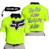 TOO OLD TO RIDE TOO SLOW TO DIE - CUSTOM NAME - FOX RACING - NEON - POLO SHIRT