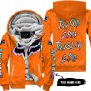 TOO OLD TO RIDE TOO SLOW TO DIE - CUSTOM NAME - FOX RACING - ORANGE - FLEECE ZIP HOODIE