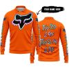 TOO OLD TO RIDE TOO SLOW TO DIE - CUSTOM NAME - FOX RACING - ORANGE - LONG SLEEVE POLO SHIRT