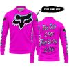 TOO OLD TO RIDE TOO SLOW TO DIE - CUSTOM NAME - FOX RACING - PINK - LONG SLEEVE POLO SHIRT