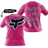 TOO OLD TO RIDE TOO SLOW TO DIE - CUSTOM NAME - FOX RACING - PINK 1 - T-SHIRT