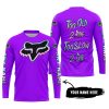 TOO OLD TO RIDE TOO SLOW TO DIE - CUSTOM NAME - FOX RACING - PURPLE - JERSEY