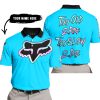 TOO OLD TO RIDE TOO SLOW TO DIE - CUSTOM NAME - FOX RACING - SKY BLUE - POLO SHIRT