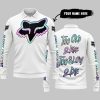 TOO OLD TO RIDE TOO SLOW TO DIE - CUSTOM NAME - FOX RACING - WHITE - LONG SLEEVE POLO SHIRT