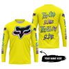 TOO OLD TO RIDE TOO SLOW TO DIE - CUSTOM NAME - FOX RACING - YELLOW - JERSEY