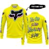 TOO OLD TO RIDE TOO SLOW TO DIE - CUSTOM NAME - FOX RACING - YELLOW - LONG SLEEVE POLO SHIRT