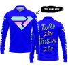 TOO OLD TO RIDE TOO SLOW TO DIE - CUSTOM NAME - FXR - BLUE - LONG SLEEVE POLO SHIRT