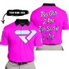 TOO OLD TO RIDE TOO SLOW TO DIE - CUSTOM NAME - FXR - PINK - POLO SHIRT