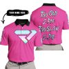 TOO OLD TO RIDE TOO SLOW TO DIE - CUSTOM NAME - FXR - PINK 1 - POLO SHIRT