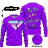 TOO OLD TO RIDE TOO SLOW TO DIE - CUSTOM NAME - FXR - PURPLE - SWEATER UGLY