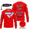 TOO OLD TO RIDE TOO SLOW TO DIE - CUSTOM NAME - FXR - RED - SWEATER UGLY