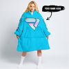 TOO OLD TO RIDE TOO SLOW TO DIE - CUSTOM NAME - FXR - SKY BLUE - OODIE BLANKET HOODIE