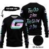 TOO OLD TO RIDE TOO SLOW TO DIE - CUSTOM NAME - GAS GAS - BLACK - SWEATER UGLY