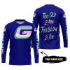 TOO OLD TO RIDE TOO SLOW TO DIE - CUSTOM NAME - GAS GAS - NAVY - JERSEY