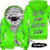 TOO OLD TO RIDE TOO SLOW TO DIE - CUSTOM NAME - HONDA - GREEN - FLEECE ZIP HOODIE
