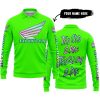TOO OLD TO RIDE TOO SLOW TO DIE - CUSTOM NAME - HONDA - GREEN - LONG SLEEVE POLO SHIRT