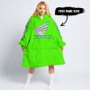 TOO OLD TO RIDE TOO SLOW TO DIE - CUSTOM NAME - HONDA - GREEN - OODIE BLANKET HOODIE