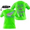 TOO OLD TO RIDE TOO SLOW TO DIE - CUSTOM NAME - HONDA - GREEN - T-SHIRT