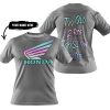 TOO OLD TO RIDE TOO SLOW TO DIE - CUSTOM NAME - HONDA - GREY - T-SHIRT