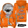 TOO OLD TO RIDE TOO SLOW TO DIE - CUSTOM NAME - HONDA - ORANGE - FLEECE ZIP HOODIE