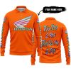 TOO OLD TO RIDE TOO SLOW TO DIE - CUSTOM NAME - HONDA - ORANGE - LONG SLEEVE POLO SHIRT