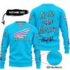 TOO OLD TO RIDE TOO SLOW TO DIE - CUSTOM NAME - HONDA - SKY BLUE - SWEATER UGLY