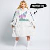TOO OLD TO RIDE TOO SLOW TO DIE - CUSTOM NAME - HONDA - WHITE - OODIE BLANKET HOODIE