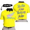 TOO OLD TO RIDE TOO SLOW TO DIE - CUSTOM NAME - HONDA - YELLOW - POLO SHIRT