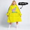 TOO OLD TO RIDE TOO SLOW TO DIE - CUSTOM NAME - HONDA - YELLOW - OODIE BLANKET HOODIE