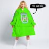 TOO OLD TO RIDE TOO SLOW TO DIE - CUSTOM NAME - HUSQVARNA - GREEN - OODIE BLANKET HOODIE