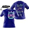 TOO OLD TO RIDE TOO SLOW TO DIE - CUSTOM NAME - HUSQVARNA - NAVY - T-SHIRT
