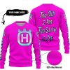 TOO OLD TO RIDE TOO SLOW TO DIE - CUSTOM NAME - HUSQVARNA - PINK - SWEATER UGLY