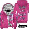 TOO OLD TO RIDE TOO SLOW TO DIE - CUSTOM NAME - HUSQVARNA - PINK 1 - FLEECE ZIP HOODIE