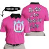 TOO OLD TO RIDE TOO SLOW TO DIE - CUSTOM NAME - HUSQVARNA - PINK 1 - POLO SHIRT