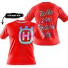 TOO OLD TO RIDE TOO SLOW TO DIE - CUSTOM NAME - HUSQVARNA - RED - T-SHIRT