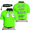 TOO OLD TO RIDE TOO SLOW TO DIE - CUSTOM NAME - KAWASAKI - GREEN - POLO SHIRT