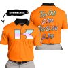 TOO OLD TO RIDE TOO SLOW TO DIE - CUSTOM NAME - KAWASAKI - ORANGE - POLO SHIRT
