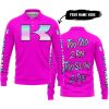 TOO OLD TO RIDE TOO SLOW TO DIE - CUSTOM NAME - KAWASAKI - PINK - LONG SLEEVE POLO SHIRT