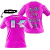 TOO OLD TO RIDE TOO SLOW TO DIE - CUSTOM NAME - KAWASAKI - PINK - T-SHIRT